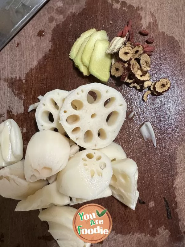 Sea Duck Soup with Lotus Root