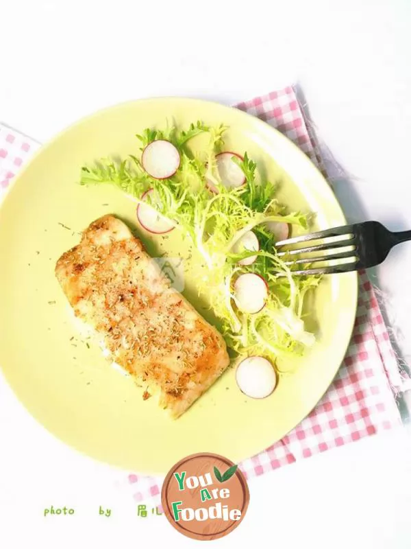 Fried arowana with butter