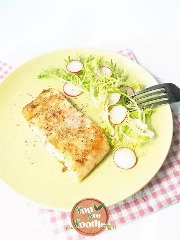 Fried arowana with butter