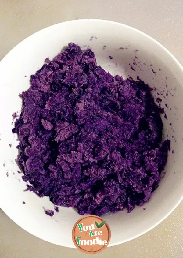 Heart for health -- zero cooking skill purple potato cheese ball