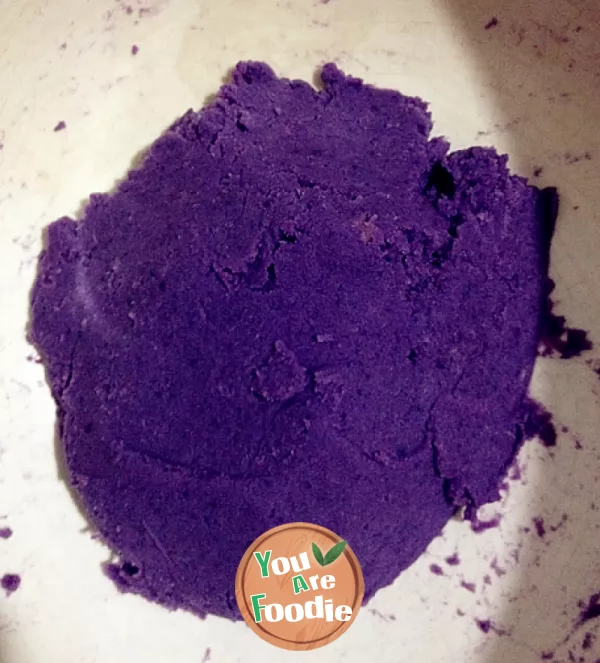 Heart for health -- zero cooking skill purple potato cheese ball