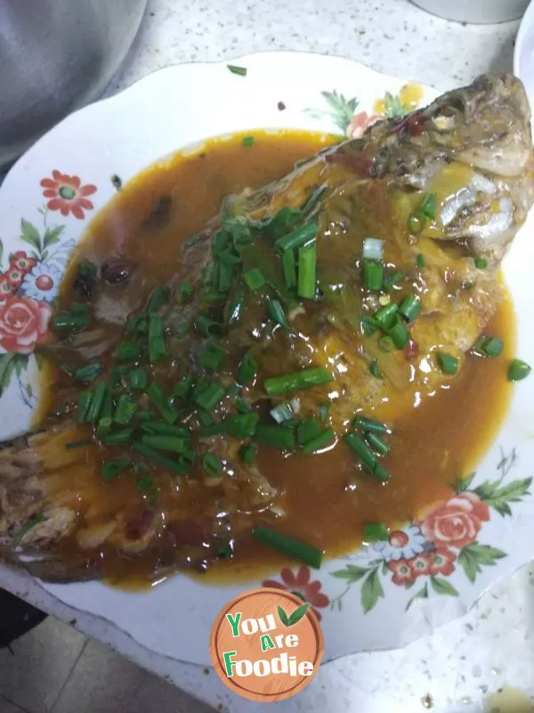 Braised tilapia