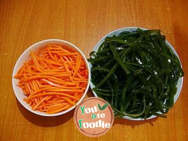 Refreshing cold dishes - 【 shredded kelp with soybeans 】