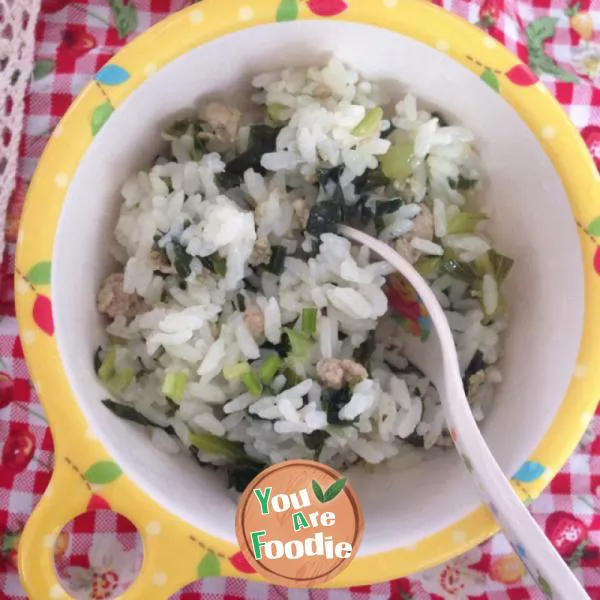 Baby food - pork and rice