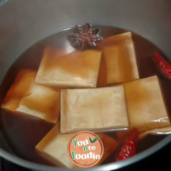 Dried bean curd with honey