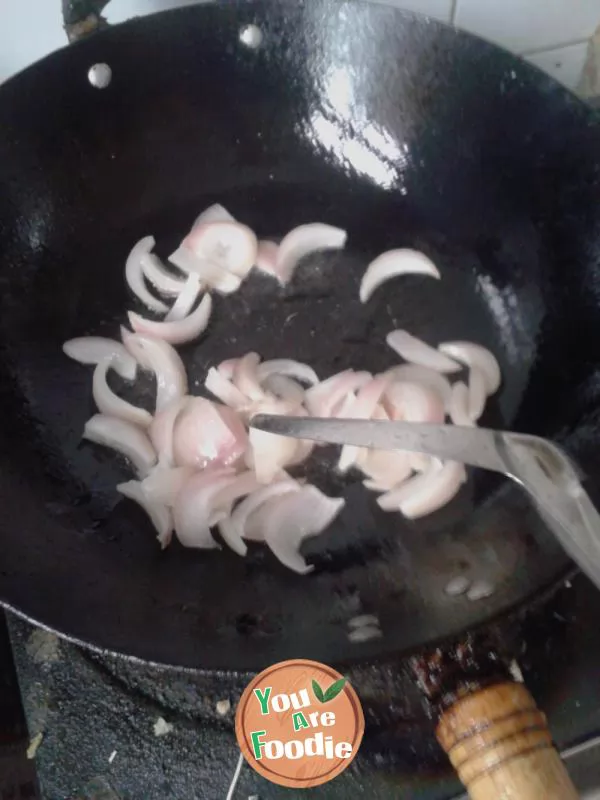 Fried Cauliflower with onion