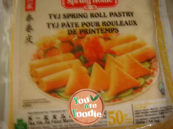 Spring rolls with crab meat