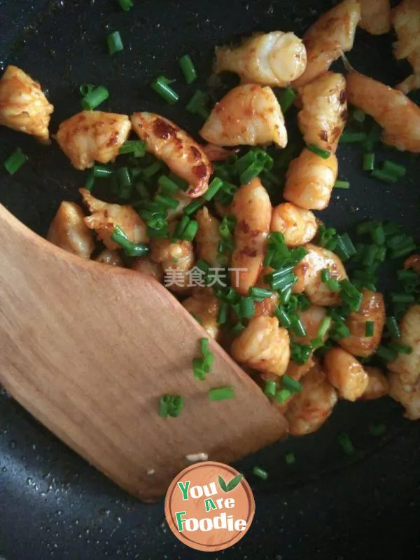 Fried shrimp with soy sauce