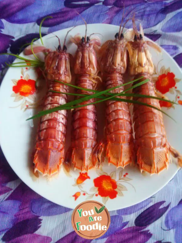 Boiled skin shrimp