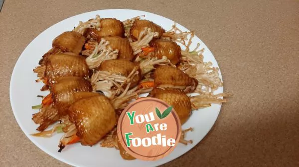 Roasted chicken wings with honey