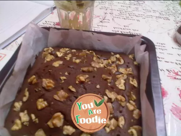 Brownie cake in the bake book