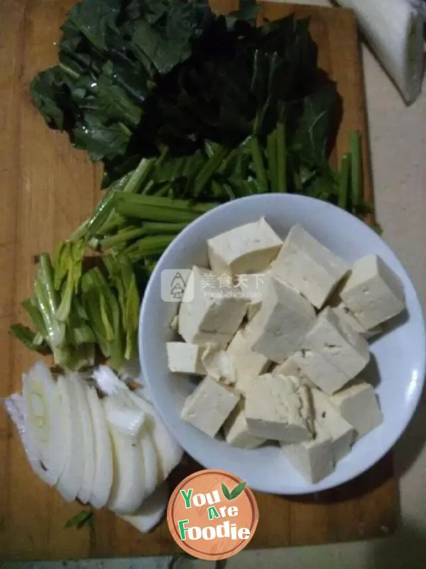 Tofu and spinach