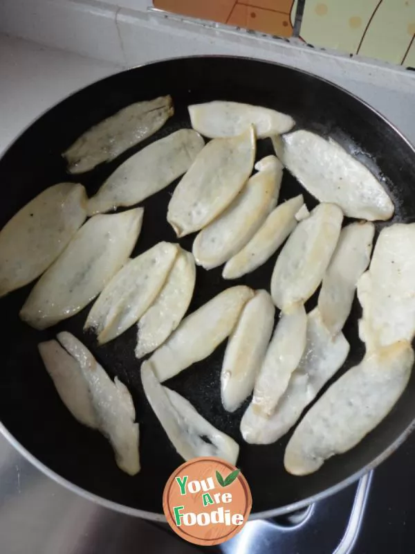 Pleurotus eryngii with black pepper