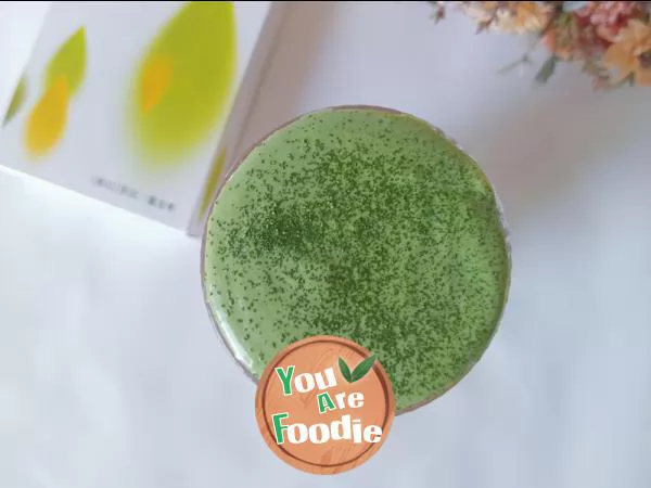 Matcha milk cover strawberry milk