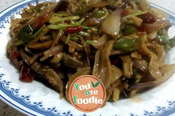 Stir-fried-pork-tripe-strips