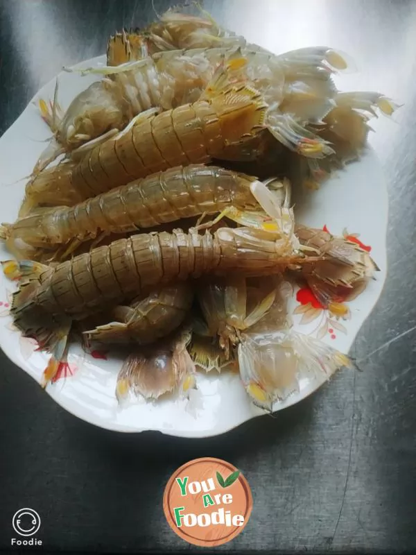 Boiled skin shrimp