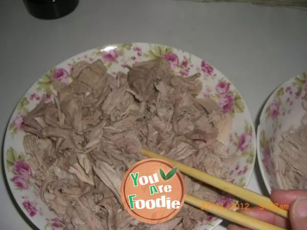 Homemade sesame meat floss