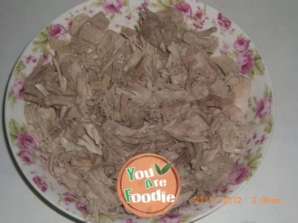Homemade sesame meat floss