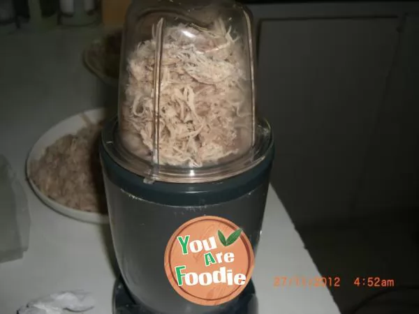 Homemade sesame meat floss