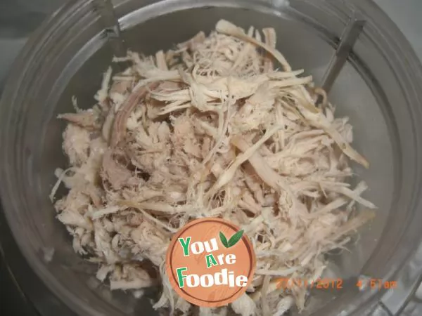 Homemade sesame meat floss