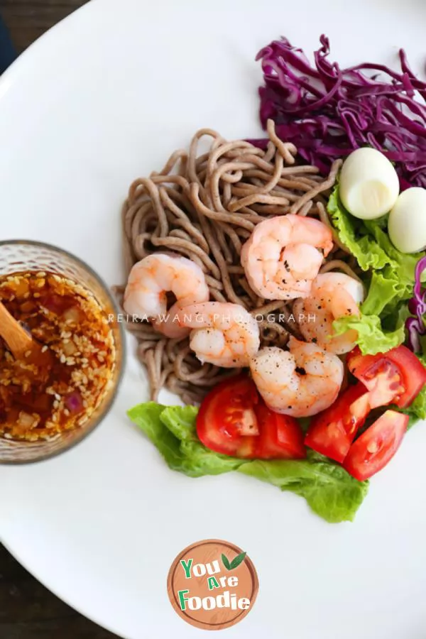 Buckwheat noodle salad