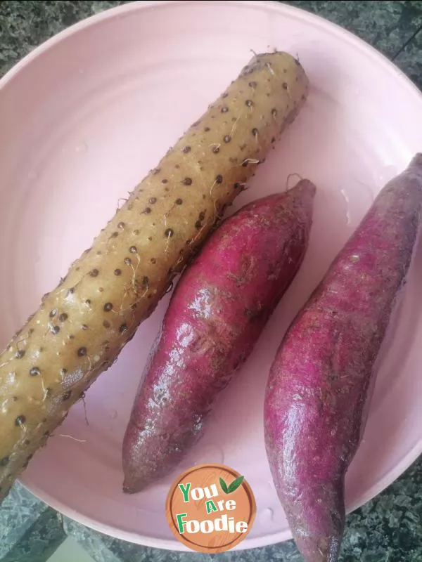 Yam purple potato paste
