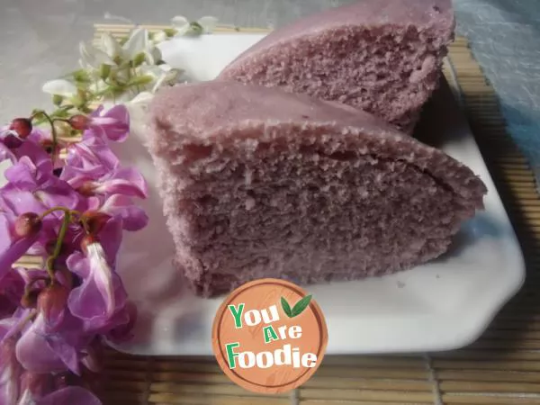 Purple potato cake