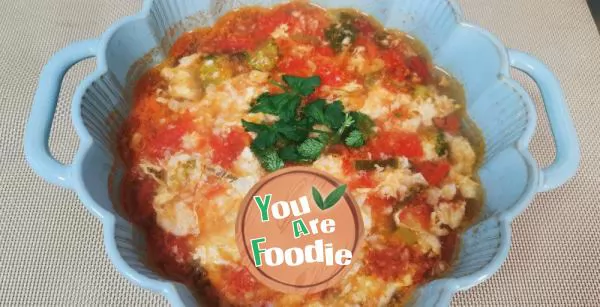 Tomato and Chinese yam egg soup