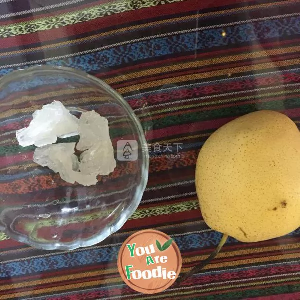 sweet stewed snow pear