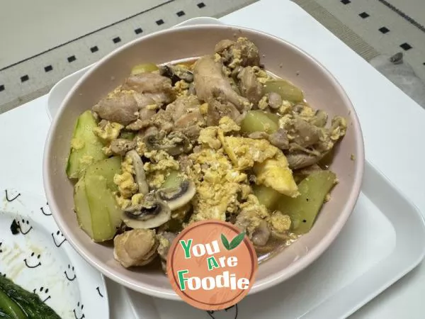 Mushroom Slippery Chicken Cucumber Egg Cuisine