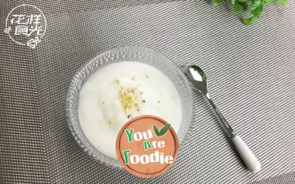 [fancy food] osmanthus almond cheese