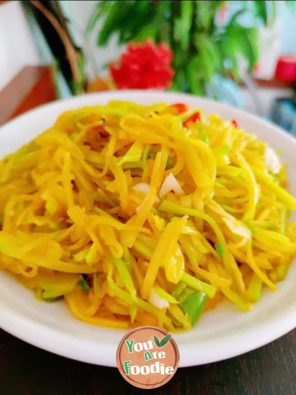 Fried shredded pumpkin