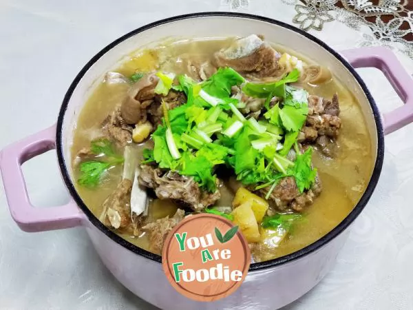 Mutton in clear soup