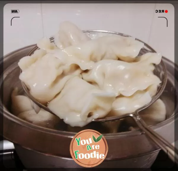 Dumplings with cabbage, pork and vermicelli