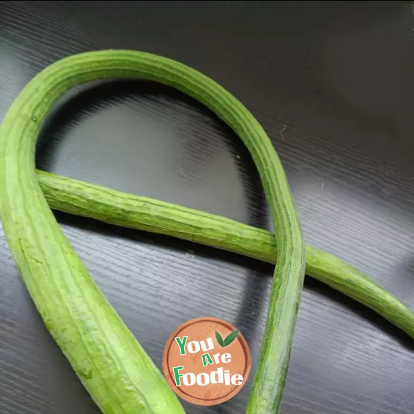 Fried towel gourd with sea rice