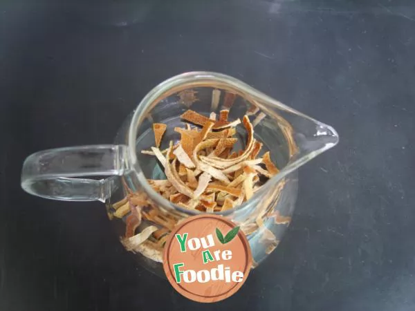 Honey orange peel tea