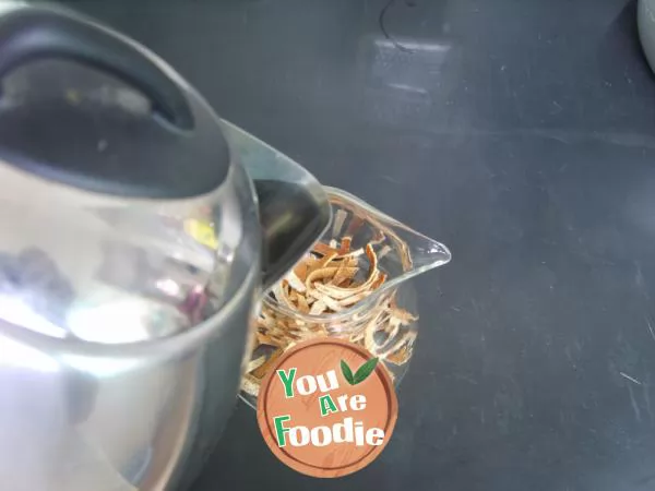 Honey orange peel tea