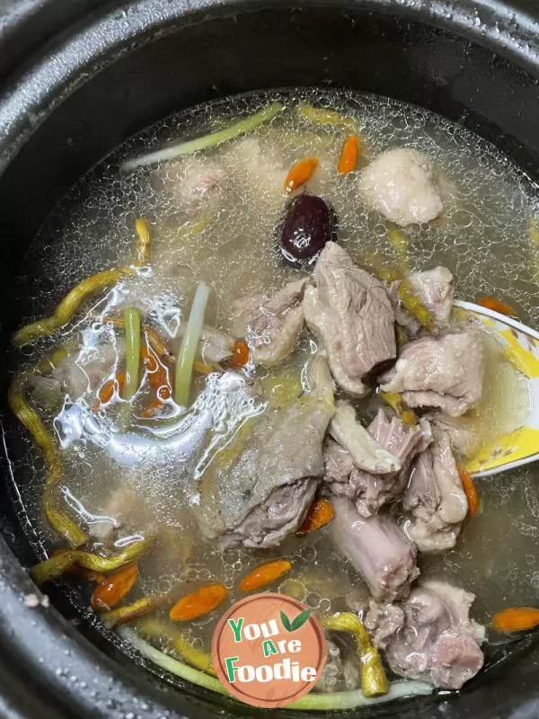 Roast-Duck,-Dendrobium-and-Job's-tears-Soup