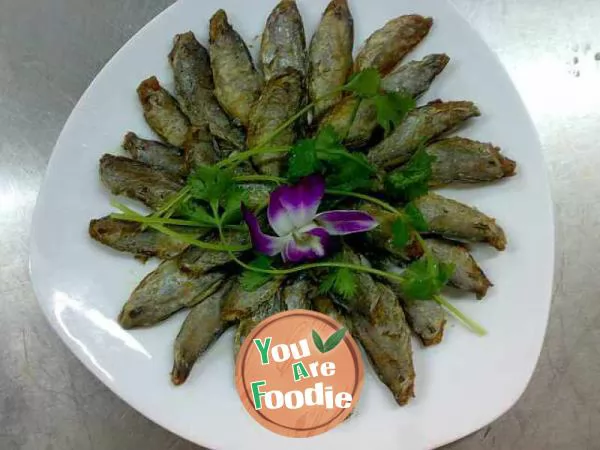 Pan fried salted afternoon fish