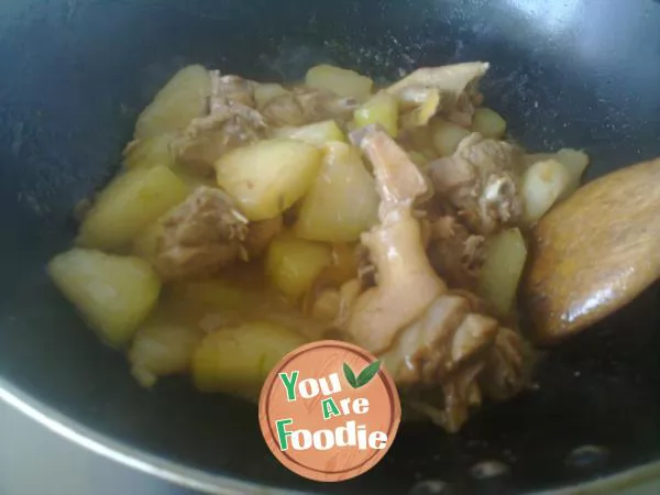 Braised white gourd with duck meat