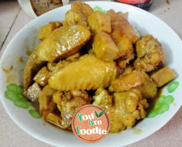 Delicious chicken wings - taro chicken wings