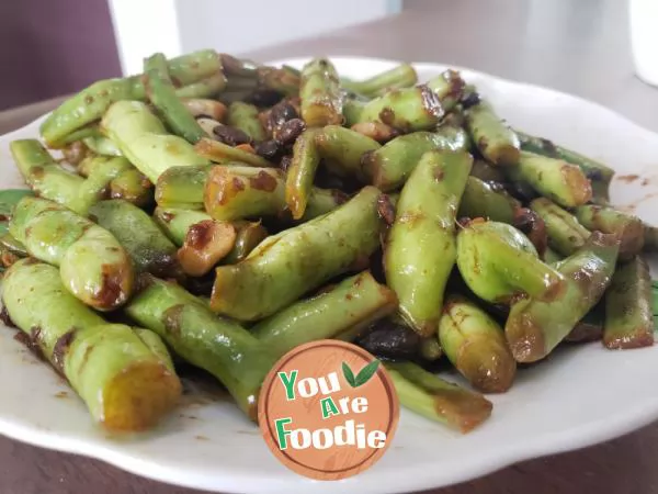 Green beans with black bean sauce