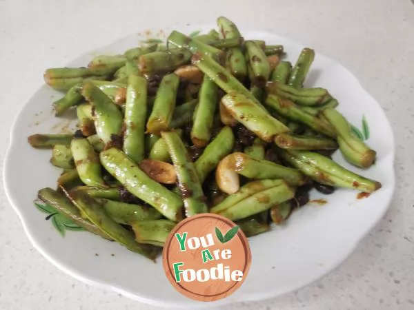 Green beans with black bean sauce