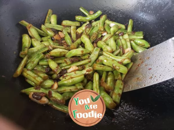 Green beans with black bean sauce