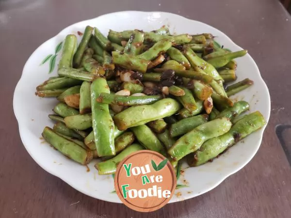 Green beans with black bean sauce