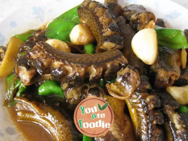 Braised eel in brown sauce