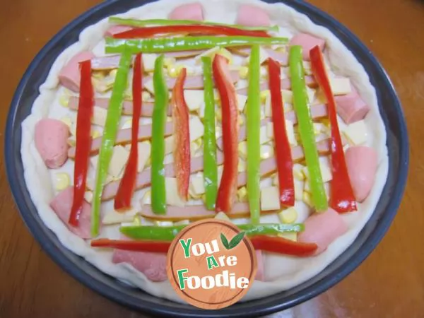 Xiaowenzi product ~! [DIY ham double pizza]