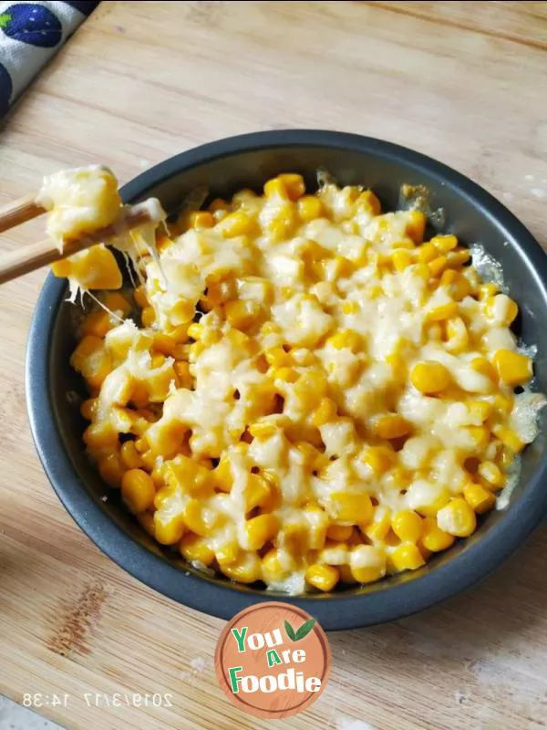 Roasted cheese corn kernels