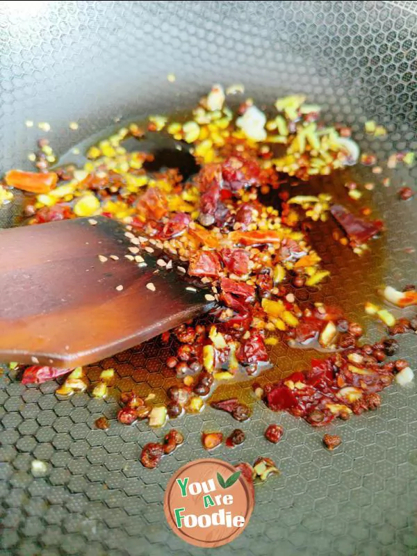 Spicy duck blood