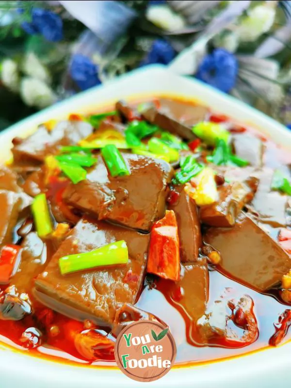 Spicy duck blood